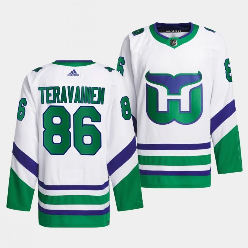 hurricanes whalers #86 teuvo teravainen white jersey Hockey Jersey hockey jersey product view 1