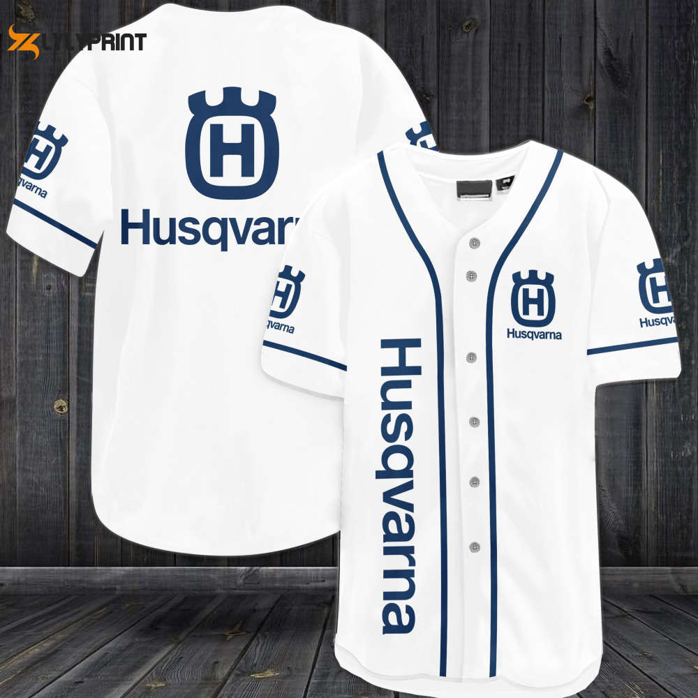 Husqvarna Baseball Jersey - lylyprint.com baseball jersey product view 1
