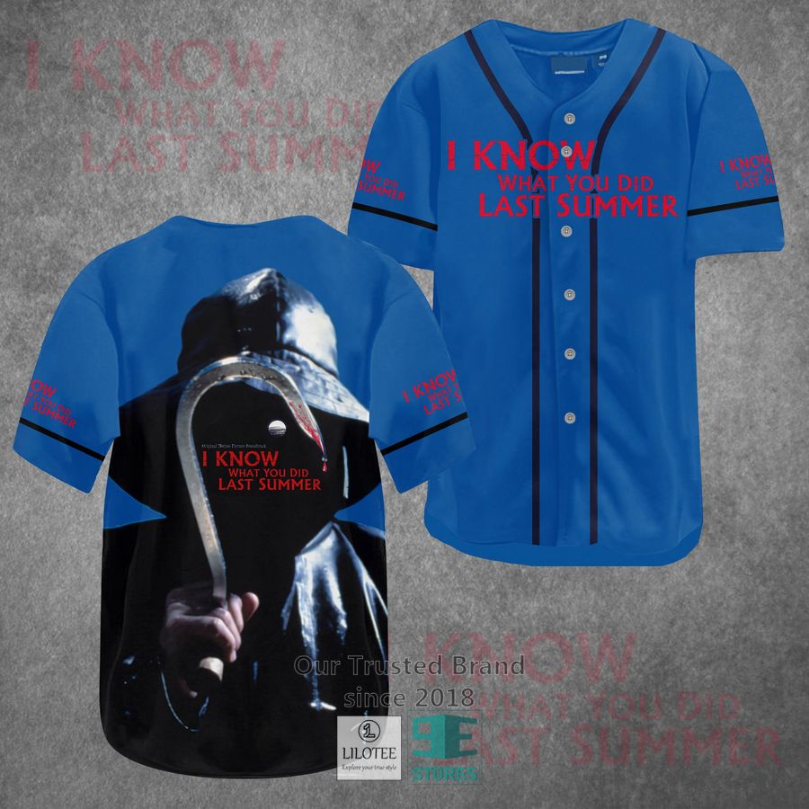 I know what you did last summer Horror Movie Baseball Jersey baseball jersey product view 1