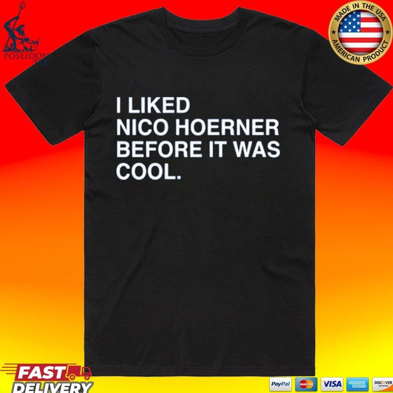 I Liked Nico Hoerner Before It Was Cool T-shirt Unisex T-shirt, Sweatshirt, Hoodie, Long Sleeve Tee - T-Shirt, Sweatshirt, Hoodie