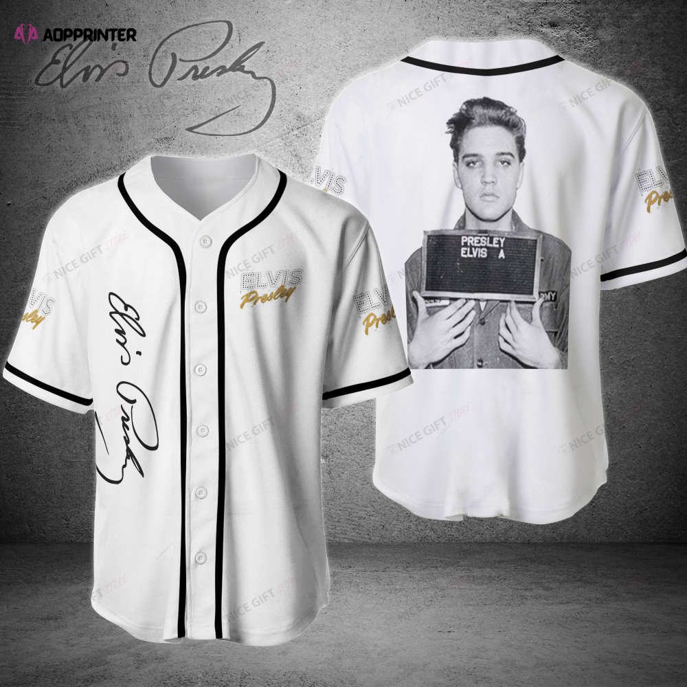 Iconic Elvis Presley 3D Baseball Jersey – Printed Authentic Design baseball jersey product view 1