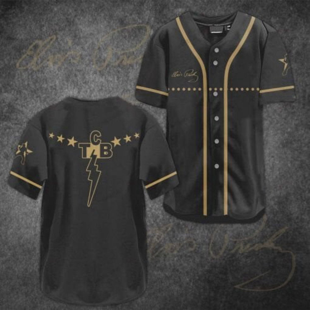 Iconic Elvis Presley Baseball Jersey – Stunning 3D Printed Design for Fans baseball jersey product view 2
