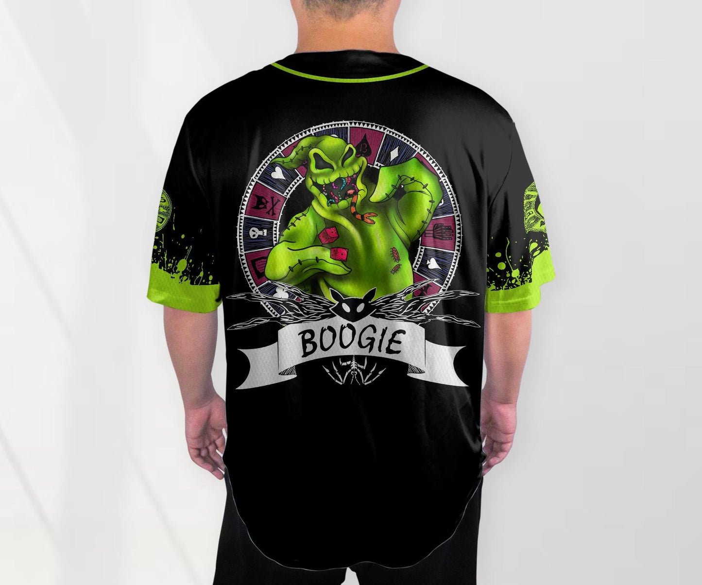 Nightmare Before Baseball Jersey Monster Baseball Jersey Halloween Jersey Shirt Horror Character Baseball Shirt Gifts baseball jersey product view 3