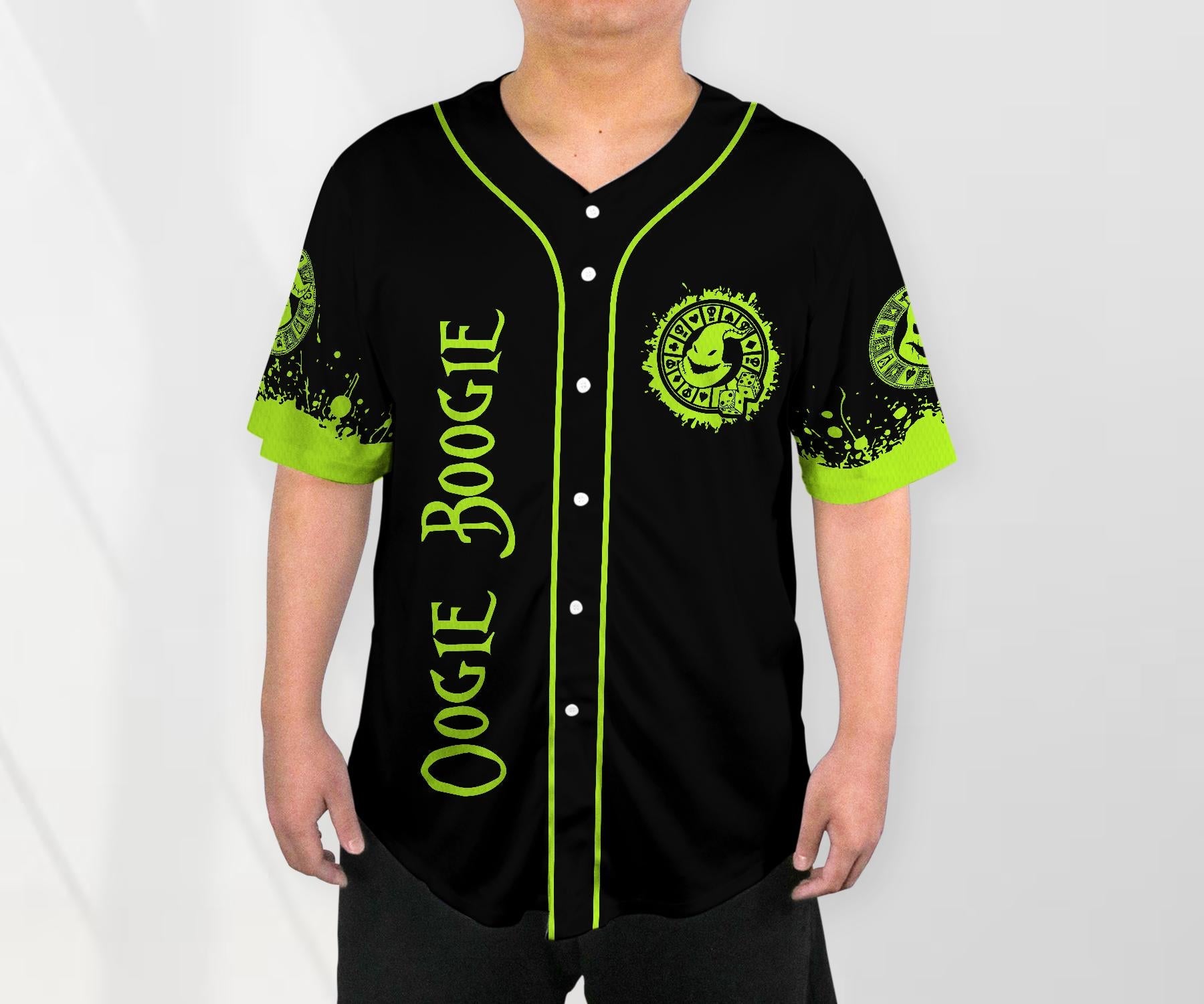 Nightmare Before Baseball Jersey Monster Baseball Jersey Halloween Jersey Shirt Horror Character Baseball Shirt Gifts baseball jersey product view 2