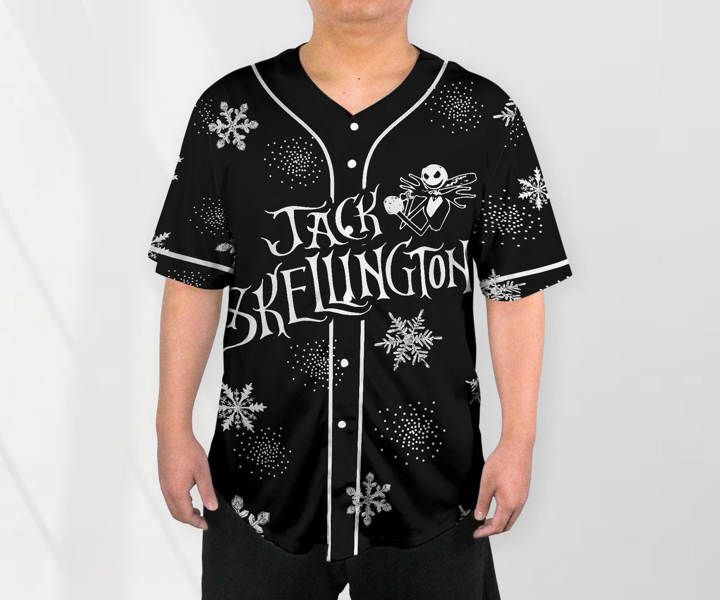 Pumpkin King Baseball Jersey Shirt Nightmare Before Christmas Basketball Jersey Shirt Gift baseball jersey product view 2