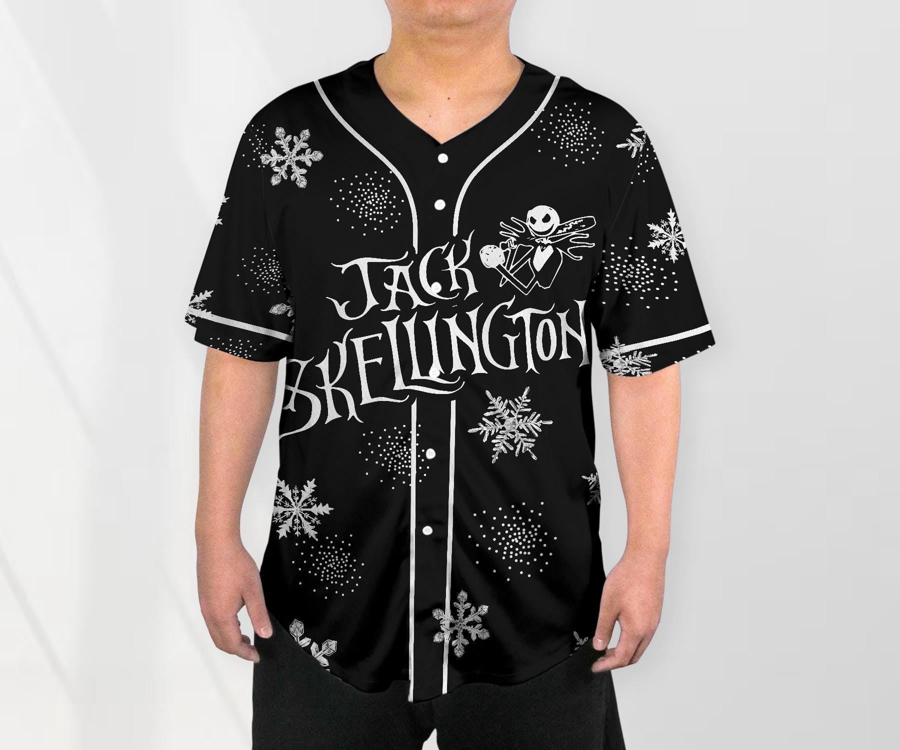 Pumpkin King Baseball Jersey Shirt Nightmare Before Christmas Basketball Jersey Shirt Gift baseball jersey product view 2
