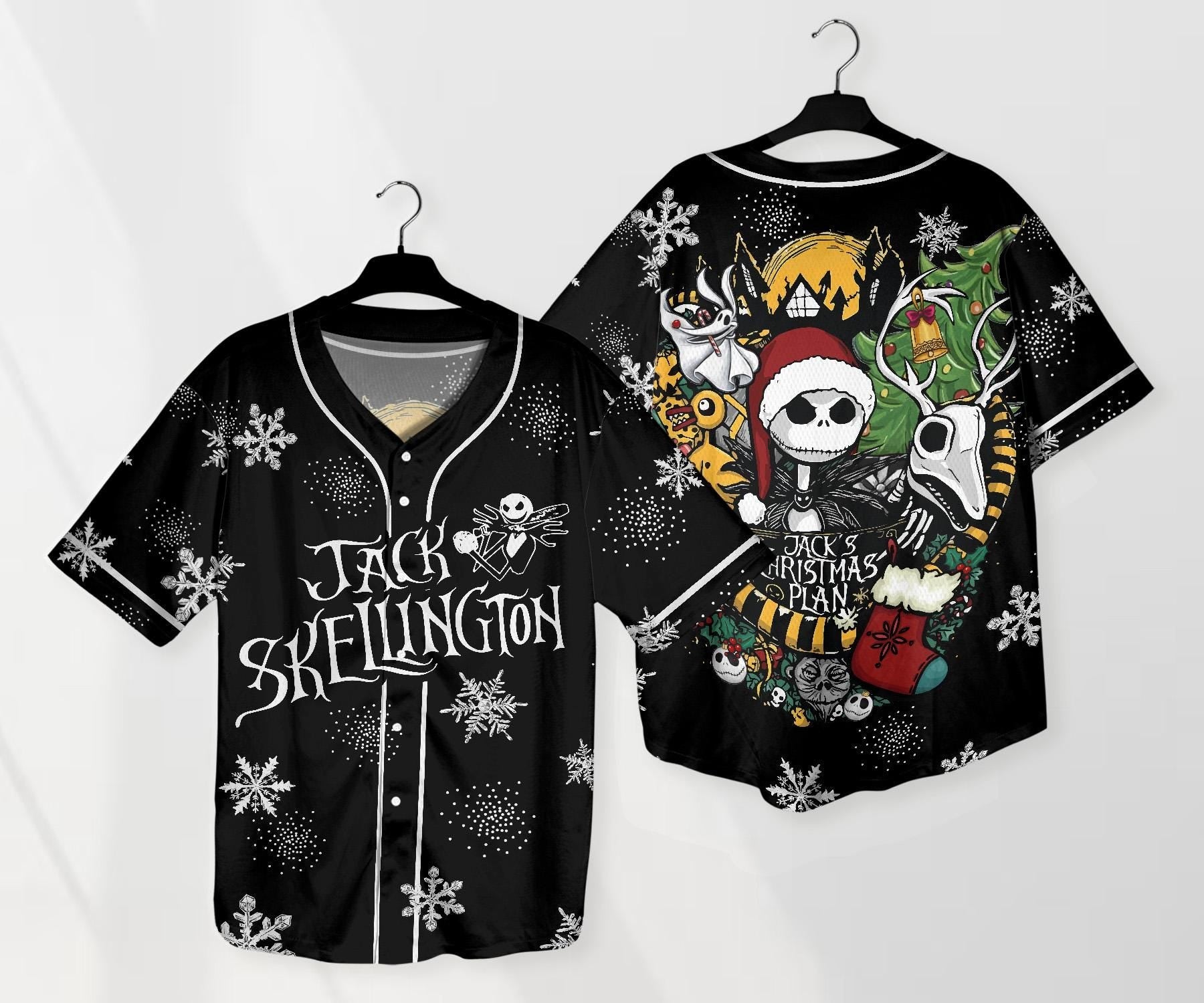 Pumpkin King Baseball Jersey Shirt Nightmare Before Christmas Basketball Jersey Shirt Gift baseball jersey product view 1