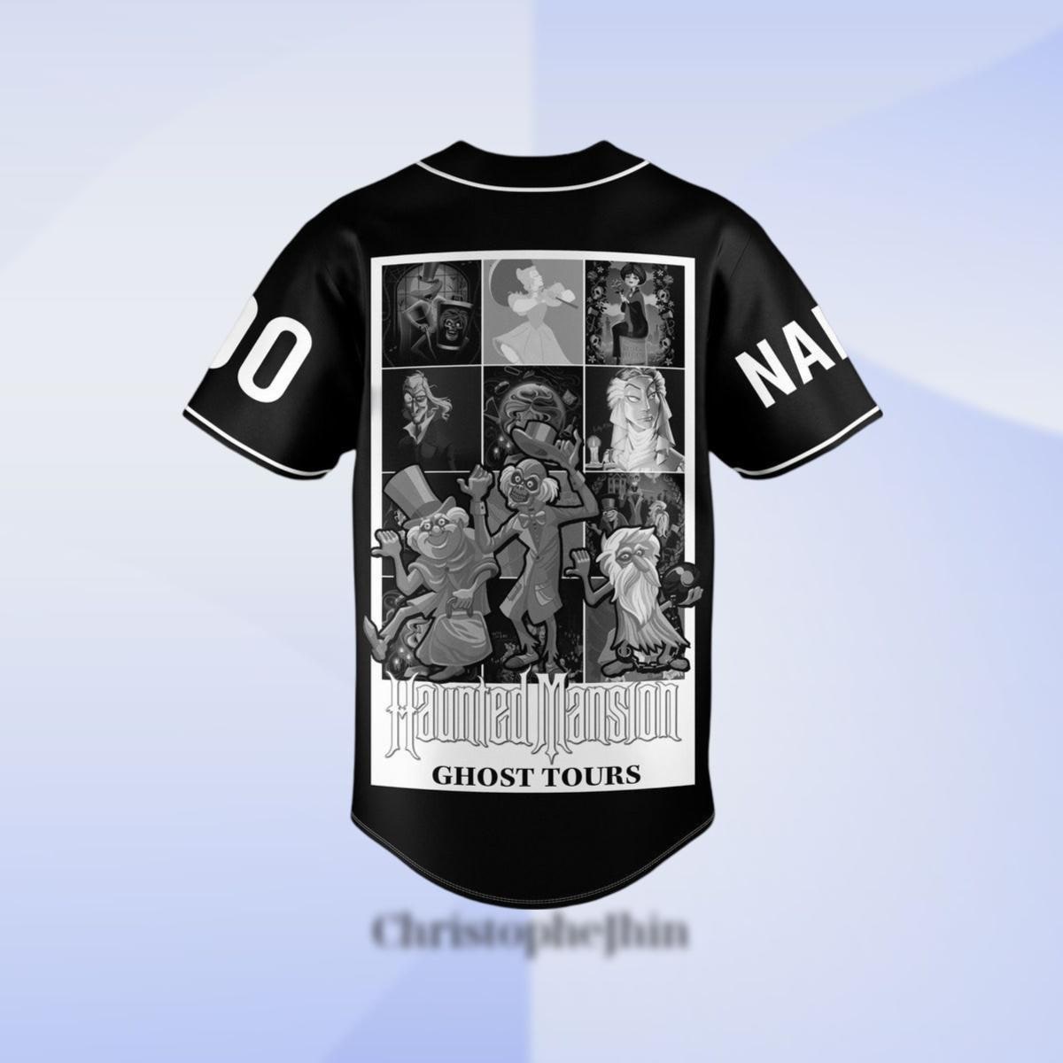 Custom Haunted Mansion Baseball Jersey, Vintage Haunted Mansion Jersey Shirt, Haunted Mansion 1969 Shirt, Stretching Room Jersey baseball jersey product view 3