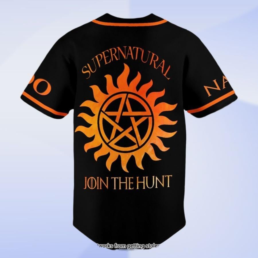 Personalized Supernatural Baseball Jersey, Dean Winchester Jersey Shirt, Winchester Brothers Baseball Jersey, Sam and Dean Jersey Shirt baseball jersey product view 3
