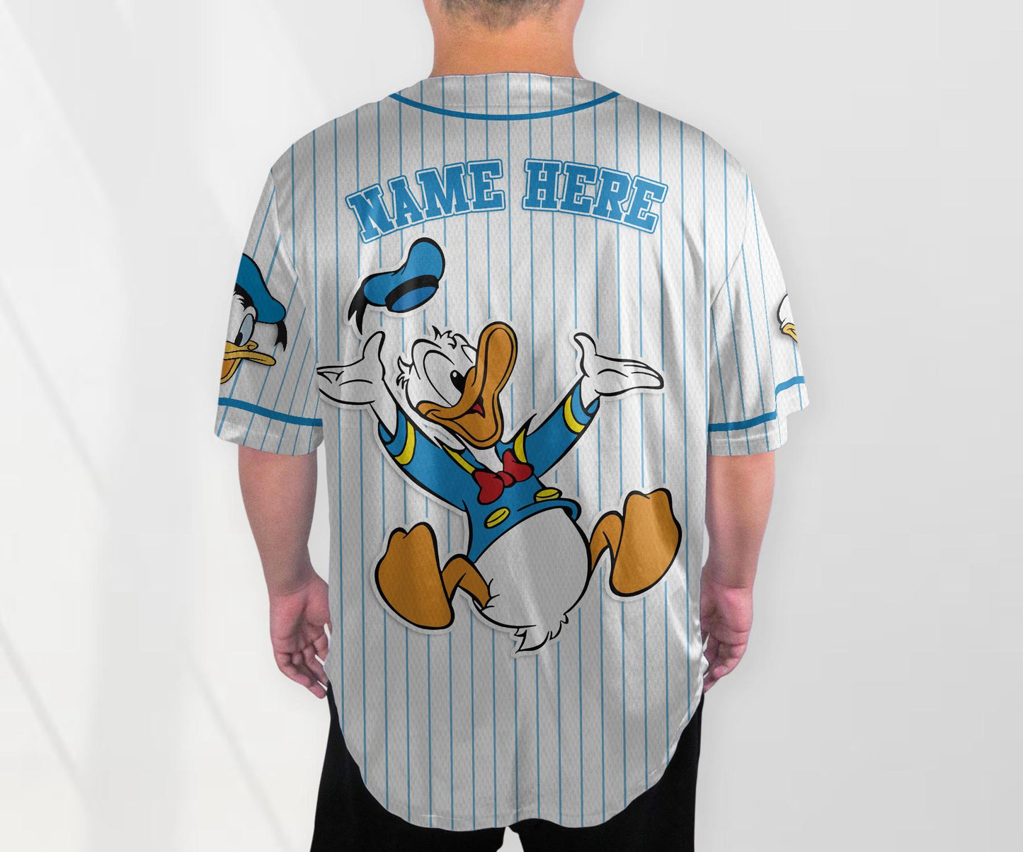 Personalized Donald Duck Baseball Jersey Shirt Magic Kingdom Shirt Custom Donald Duck Shirt Gifts baseball jersey product view 3