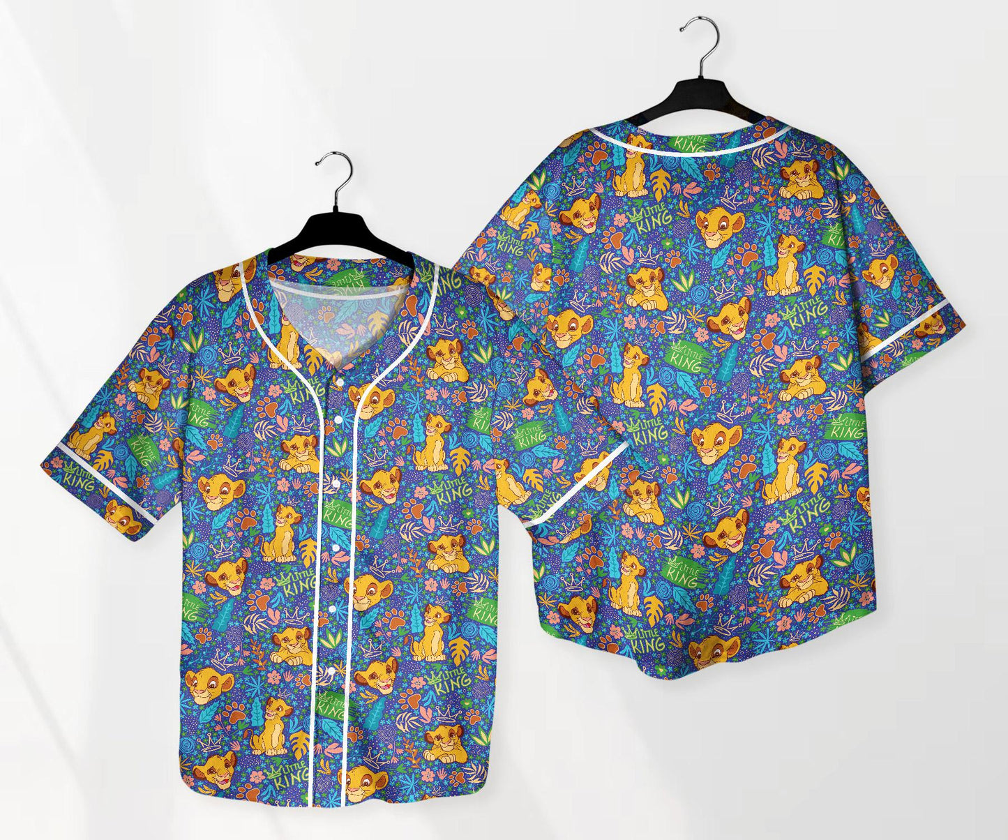 Simba Jersey Shirt Lion King Baseball Jersey Shirt Funny Simba Baseball Jersey Summer Tropical Shirt Simba Shirt Gifts baseball jersey product view 1