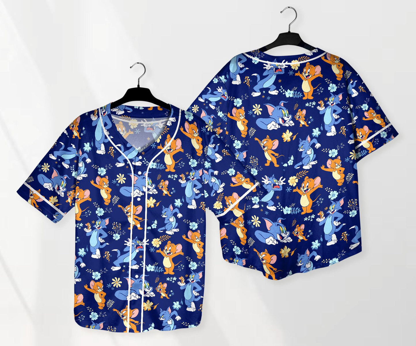 Tom And Jerry Jersey Jerry Baseball Jersey Shirt Funny Jersey Shirt Tom Shirt Gifts baseball jersey product view 1
