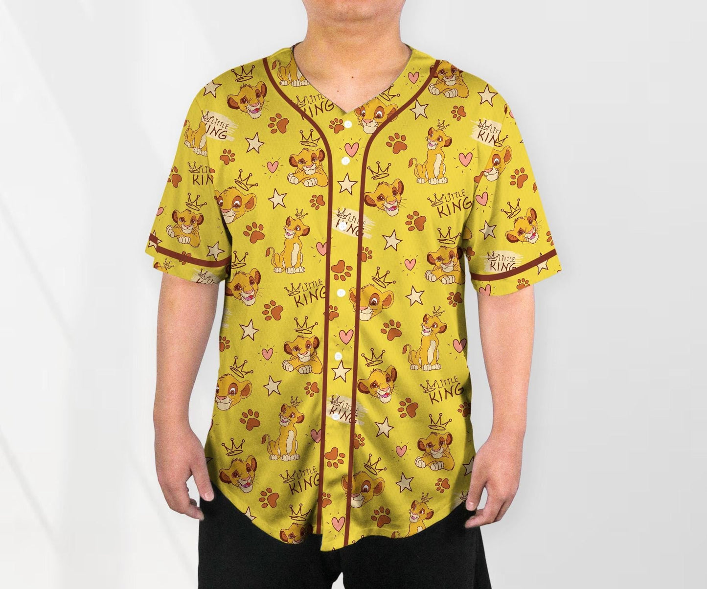 Simba Jersey Shirt The Lion King Baseball Jersey Shirt Funny Jersey Shirt Simba Shirt Gifts baseball jersey product view 2