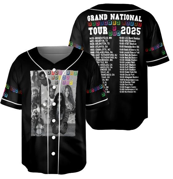 Kend/rick La/mar & S/Z/A Tour 2025 Jersey sports jersey product view 1