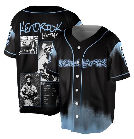 Kendrick Lamar SZA Luther Jersey, GNX Merch, Kendrick Lamar Tour Merch, GNX Tour Merch, Luther sports jersey product view 2