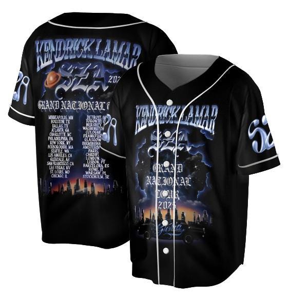 Concert Style Kendrick Lamar & Sza Jersey sports jersey product view 2