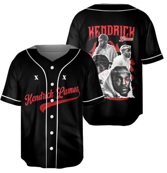Limited Vintage Kendrick Lamar Jersey, K Dot Tee, Kendrick Bootleg 90s retro Rapper Jersey Fan Merch, Gift for her or him, Rap Lover Shirt sports jersey product view 2