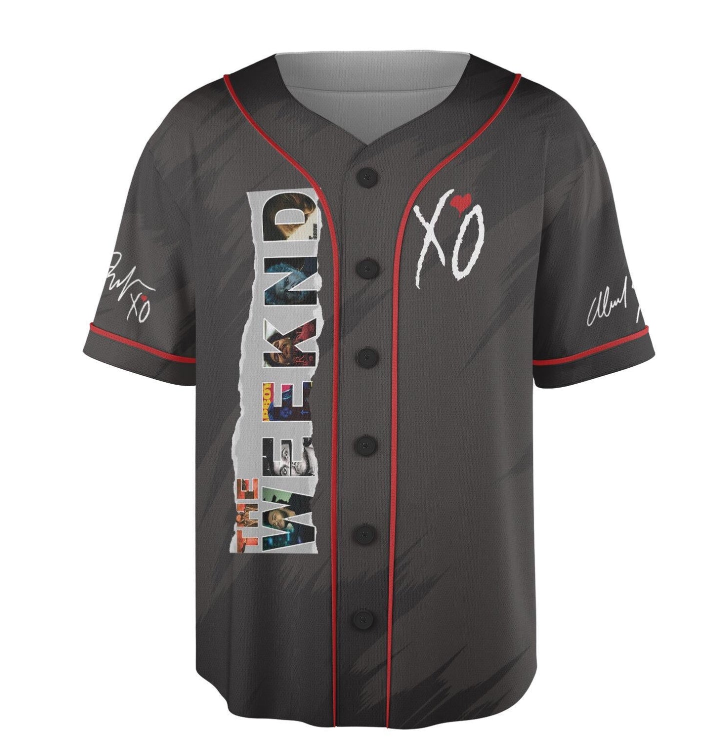 The Weeknd All Album Baseball Jersey, After Hours Til Dawn Jersey, The Weeknd With Playboy Carti baseball jersey product view 2