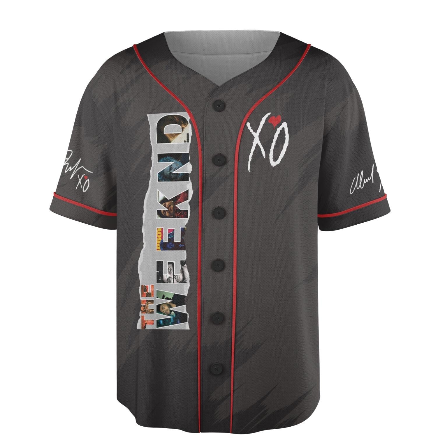 The Weeknd All Album Baseball Jersey, After Hours Til Dawn Jersey, The Weeknd With Playboy Carti baseball jersey product view 2