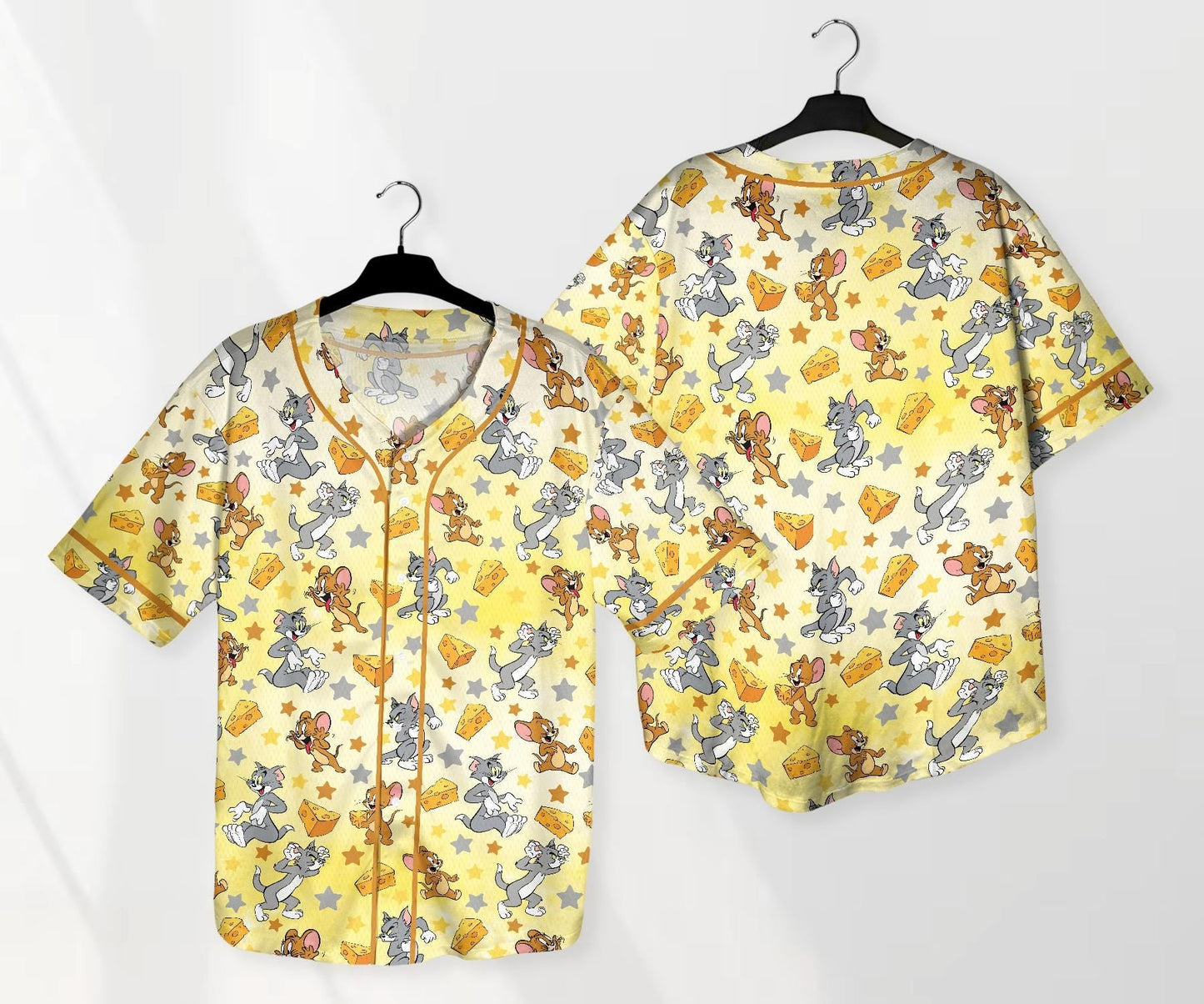Tom And Jerry Jersey Tom And Jerry Shirt Cute Baseball Jersey Shirt Funny Jersey Shirt Tom Shirt Gifts baseball jersey product view 1