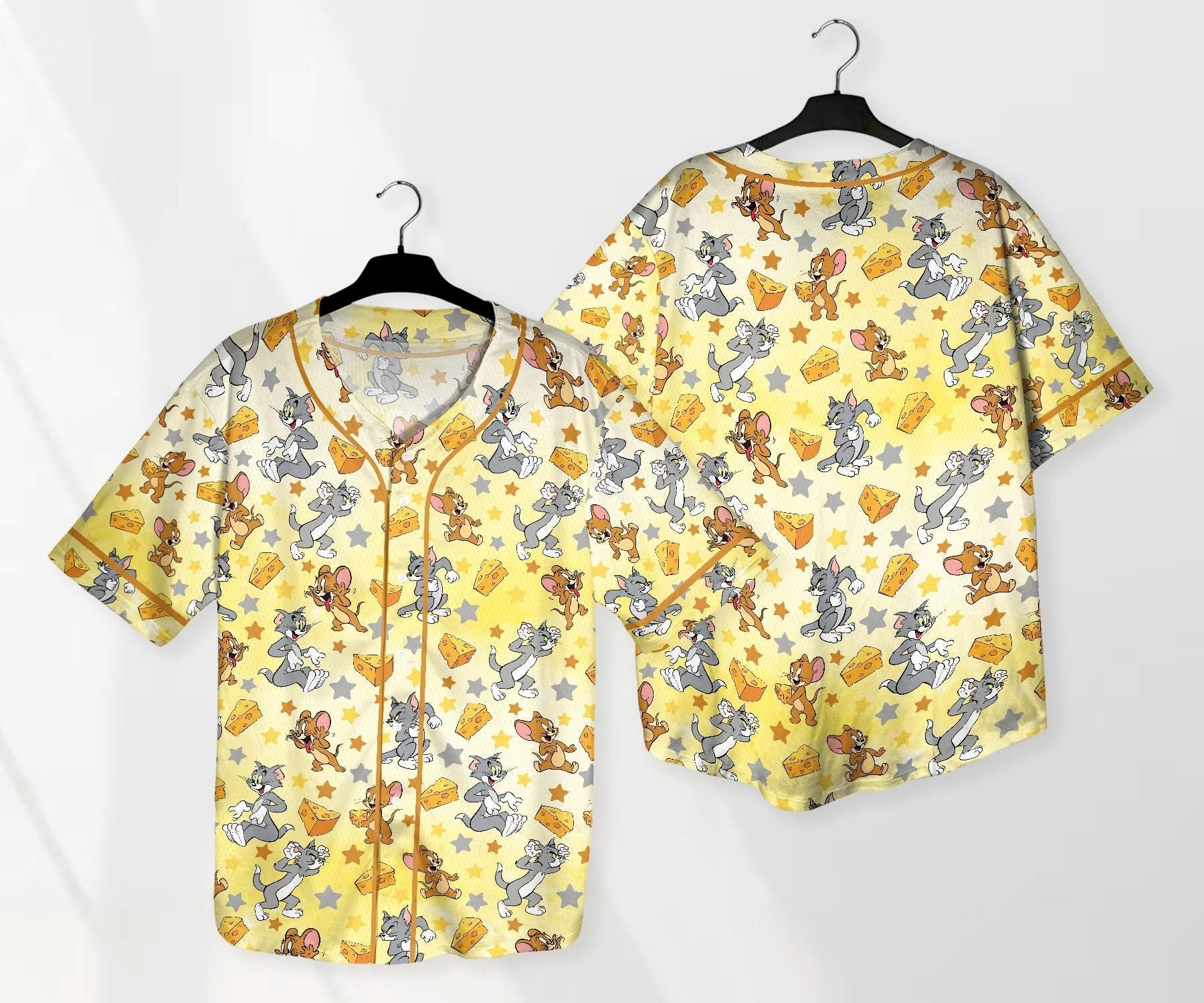 Tom And Jerry Jersey Tom And Jerry Shirt Cute Baseball Jersey Shirt Funny Jersey Shirt Tom Shirt Gifts baseball jersey product view 1