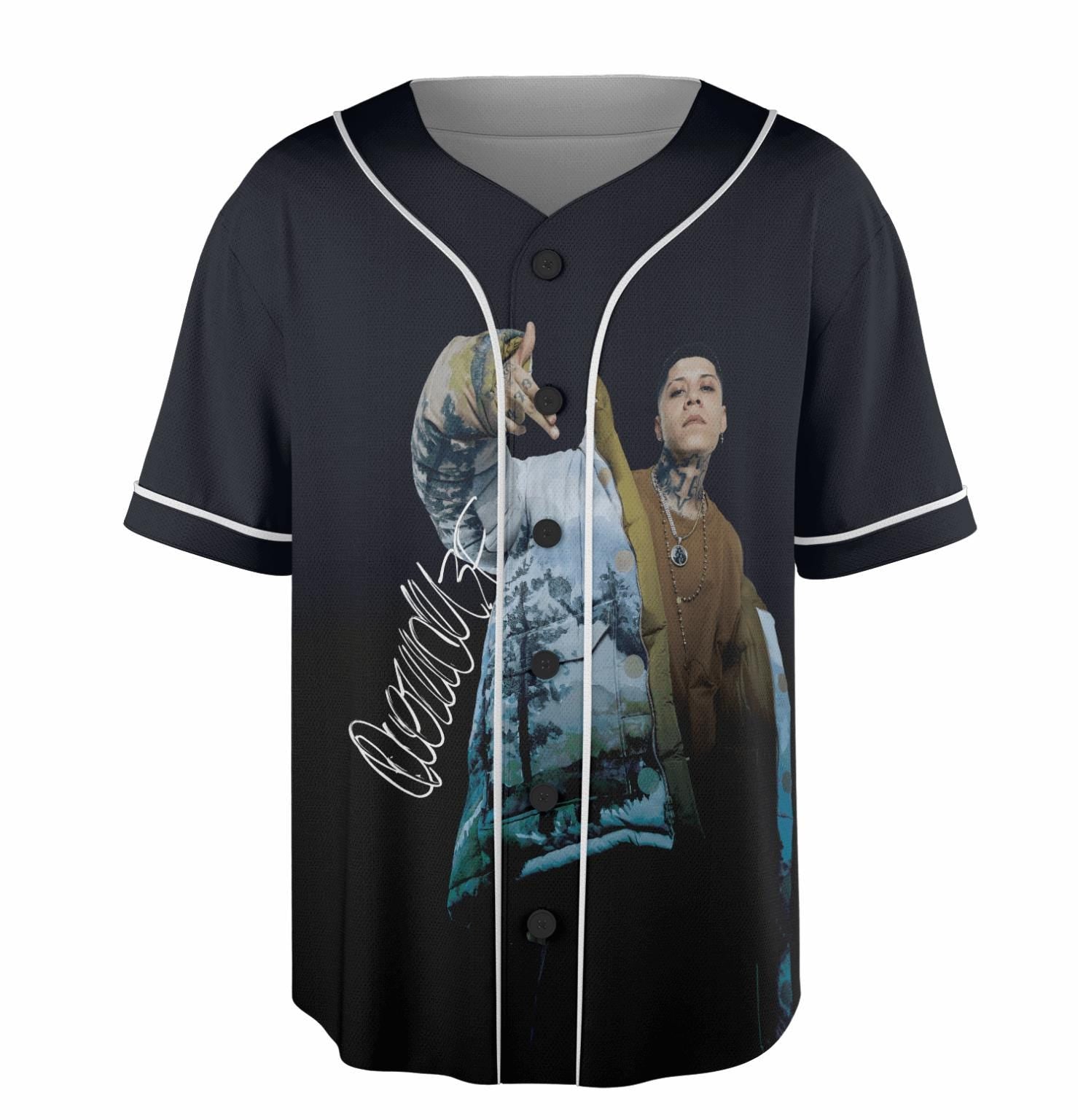 Santa Fe Klan Se Apago La Llama Playera Negra Black Jersey Mexico sports jersey product view 2