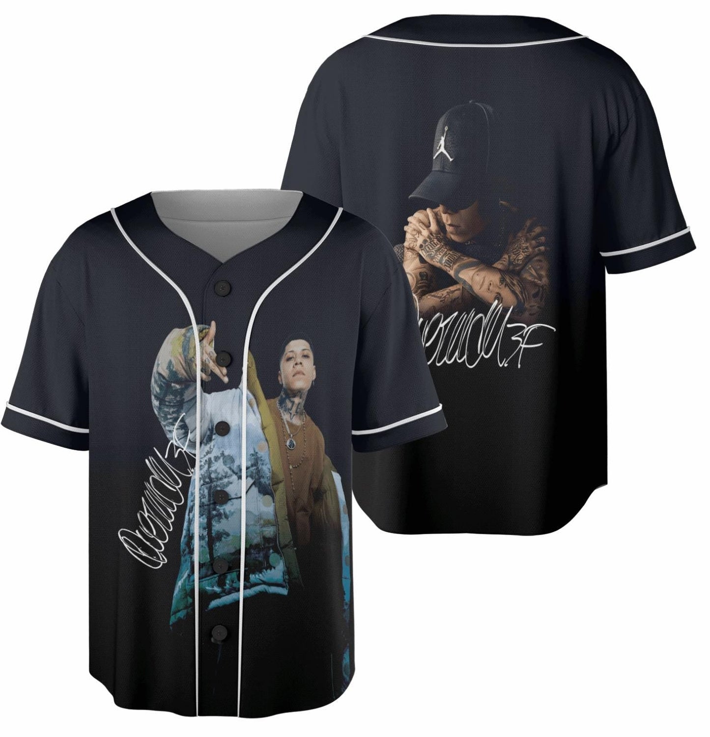 Santa Fe Klan Se Apago La Llama Playera Negra Black Jersey Mexico sports jersey product view 1