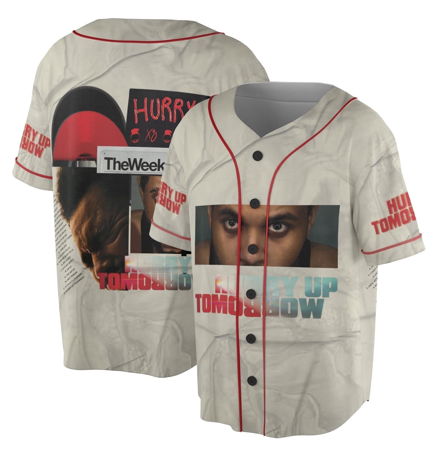 Weekk Kndd Album The Vintage Jersey, Trendy Unisex Graphic Tee, Summer 2025, Gifts For Her Him Fans, Fan Merch sports jersey product view 1