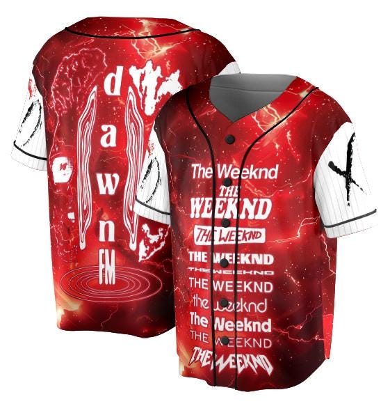 Dawn FM House Of Balloons The Weeknd Baseball Jersey baseball jersey product view 2