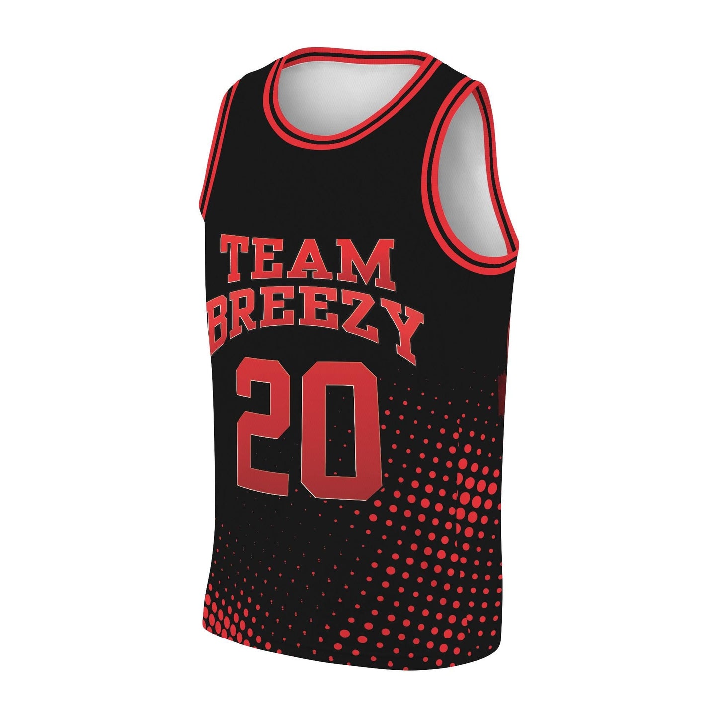 Chris Brown Breezy Bowl Tour Baseketball Jersey sports jersey product view 1