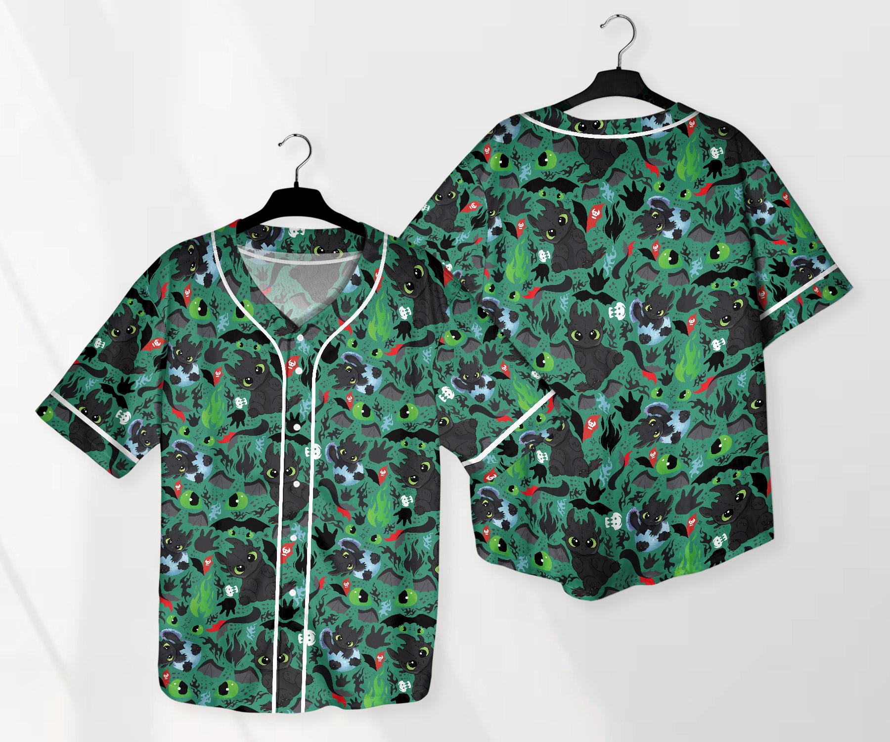 Toothless Baseball Jersey Shirt Dragon Toothless Shirt How to Train Your Dragon Shirt Toothless Shirt Gifts baseball jersey product view 1