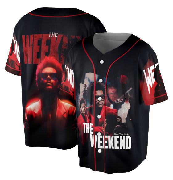 The Weeknd "After Hours Til Dawn" Tour Baseball Jersey baseball jersey product view 2