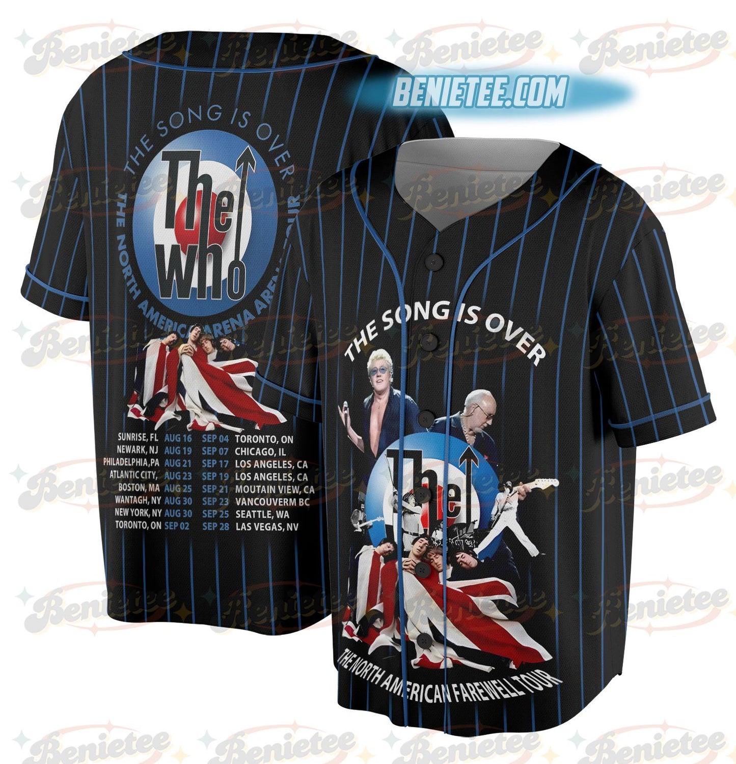 The Who Jersey, New The Song Is Over Hot Tour 2025 Fan Gift sports jersey product view 1