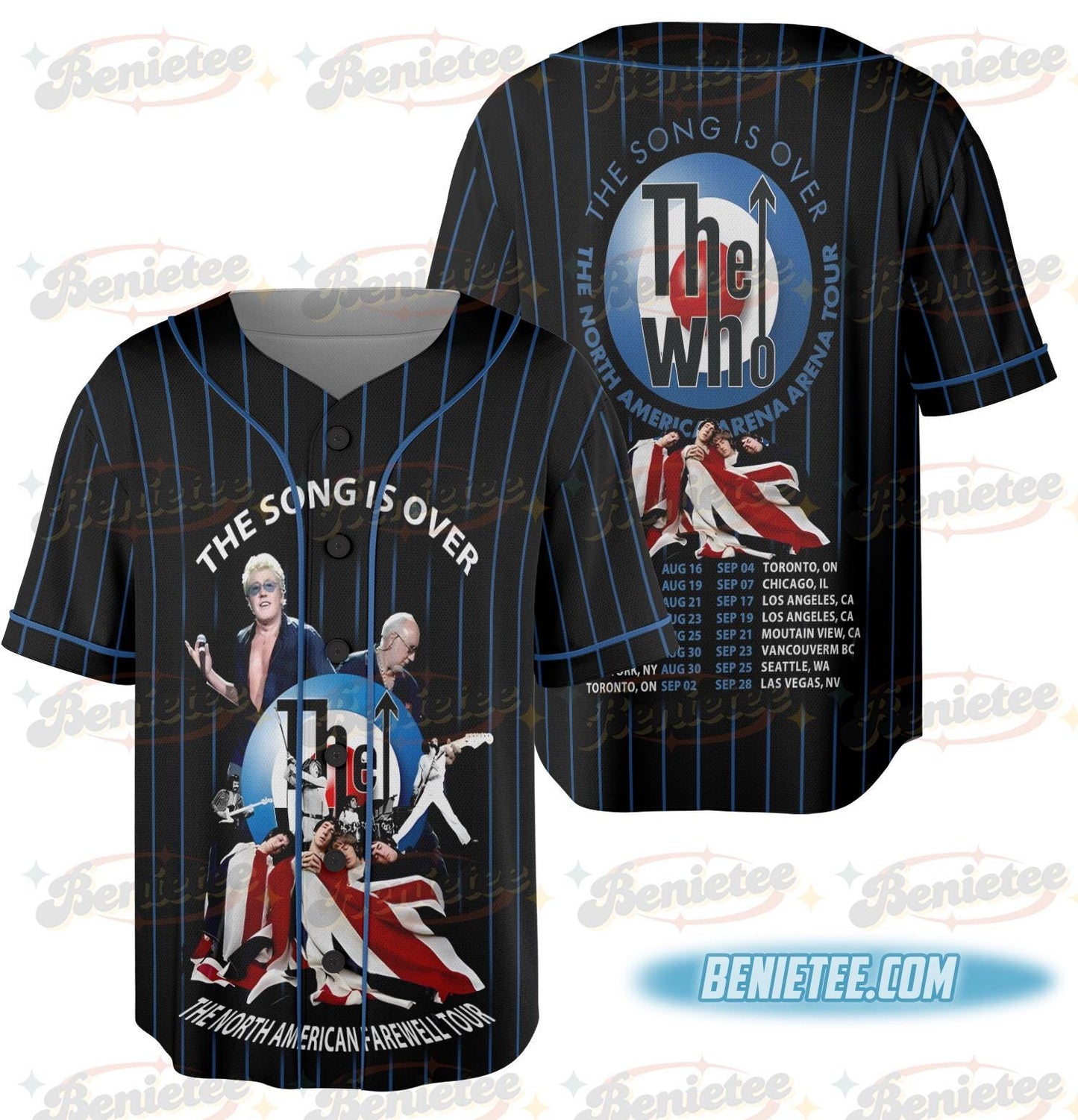 The Who Jersey, New The Song Is Over Hot Tour 2025 Fan Gift sports jersey product view 2