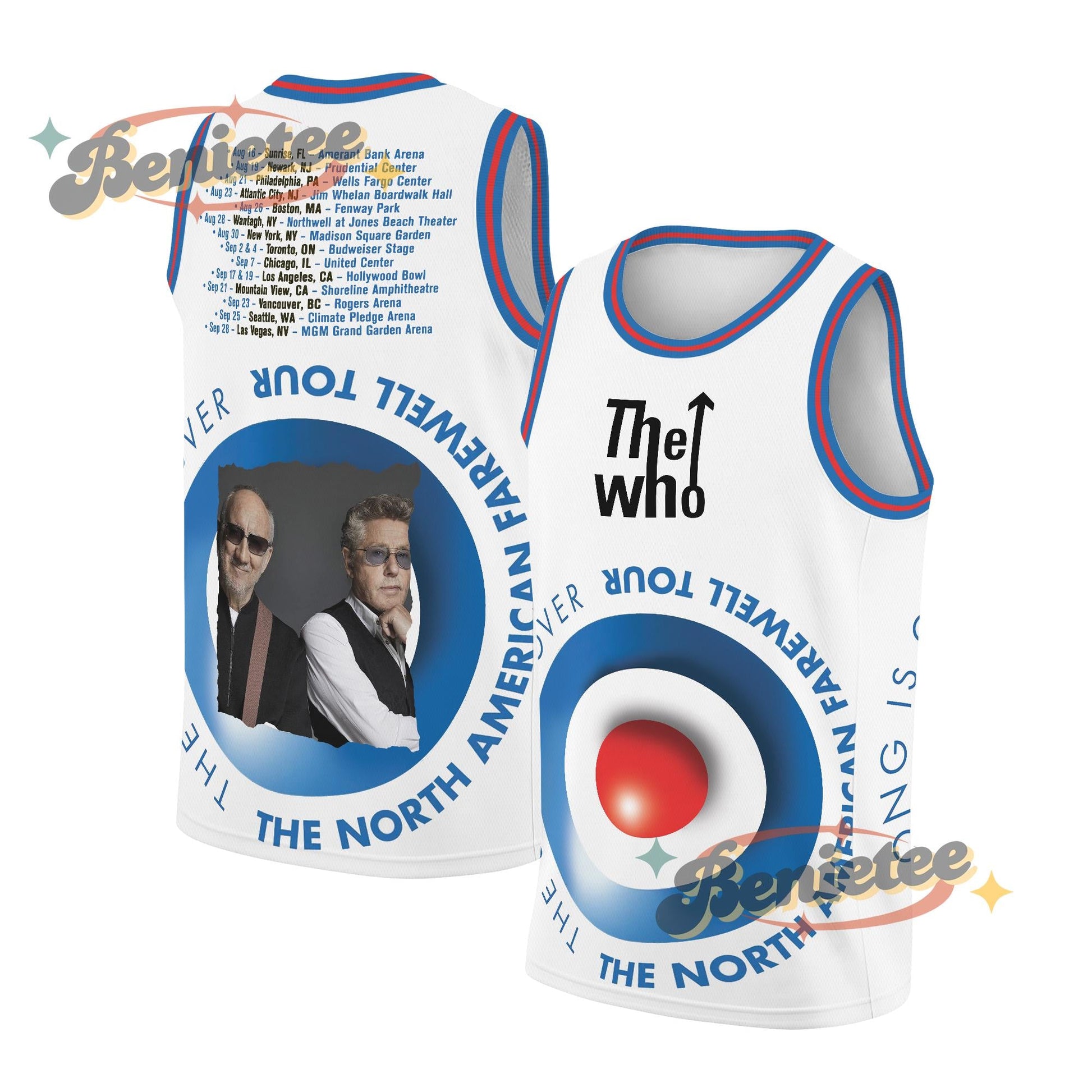 The Who Basketball Jersey, New The Song Is Over Hot Tour 2025 Jersey basketball jersey product view 1