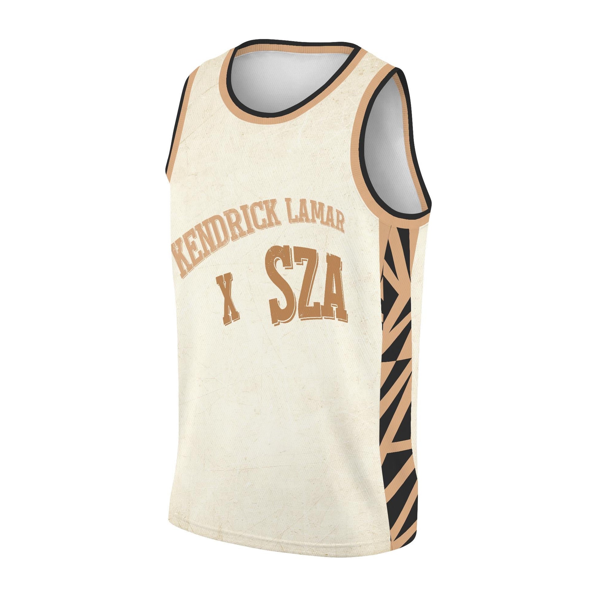 Kendrick Lamar & SZA Rap Tour 2025 Basketball Jersey basketball jersey product view 3