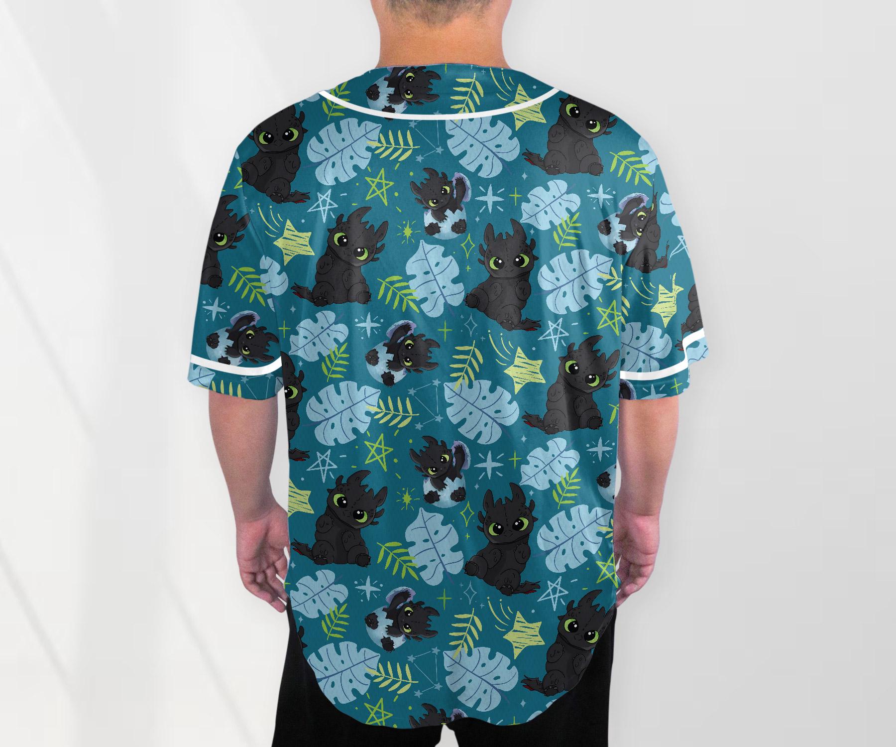 Toothless Baseball Jersey Shirt Dragon Toothless Shirt Cute Baseball Jersey How to Train Your Dragon Shirt Toothless Shirt Gifts baseball jersey product view 3