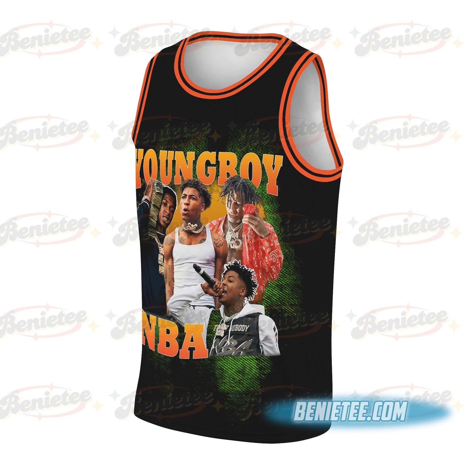 Limited NBA Youngboy Never Broke Again Jersey basketball jersey product view 1