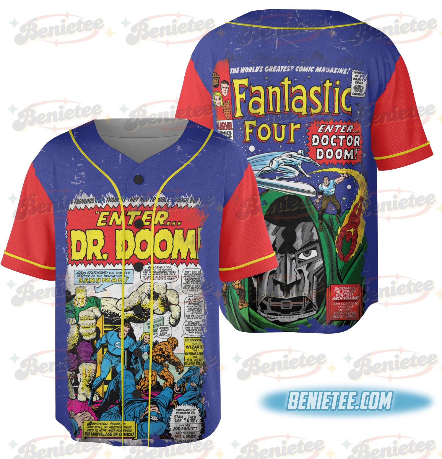 Fantastic Four Jersey, Limited Edition Jersey,Doctor Doom and the Silver Surfer sports jersey product view 2
