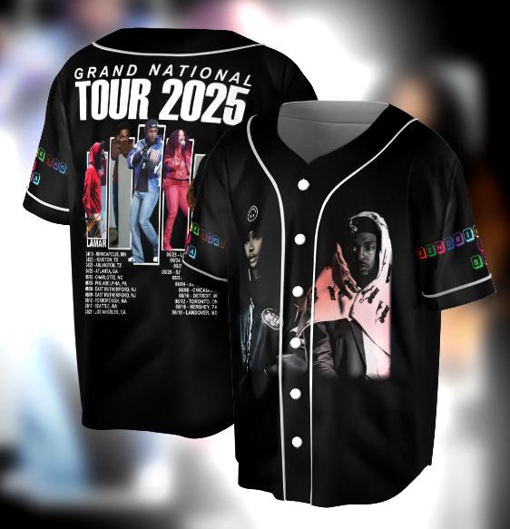 Ken-Lamar & SZ-A Grand National Tour 2025 Jersey, Ken-Lamar Shirt, SZ-A Shirt sports jersey product view 1