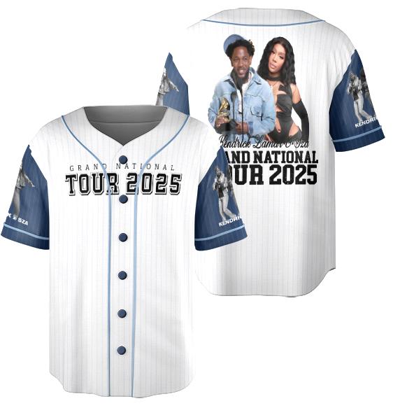 Vintage Kendrick Lamar and Sza Tour 2025 Jersey, Music Concert Jersey, Heavyweight Hoodie, Unisex Apparel, Gift for him Gift for her. sports jersey product view 1