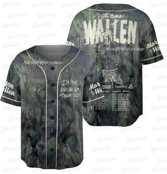 Morgan Wallen I'm The Problem Tour Miami Jersey sports jersey product view 2