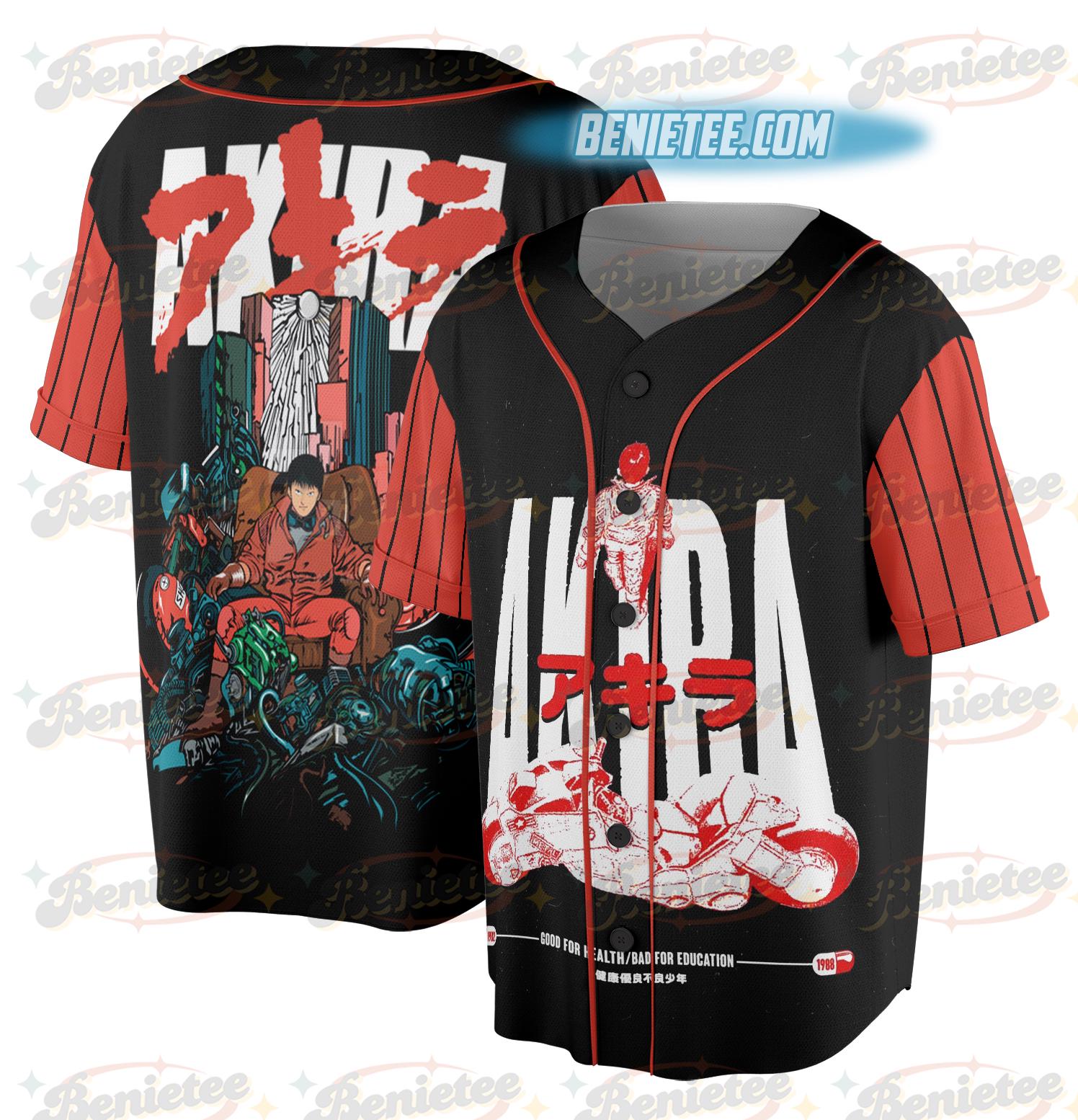 Vintage Inspired Neo Tokyo Tetsuo Anime Jersey, Japanese Weird Cyberpunk Culture Jersey sports jersey product view 1