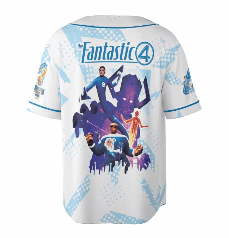 Share The Fantastic Four First Steps Prepare 4 Lauch 3D Jersey, Movie Jersey sports jersey product view 3