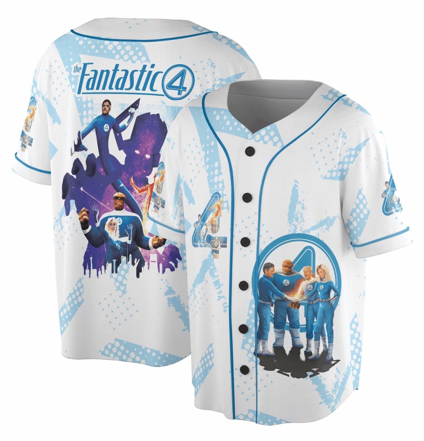 Share The Fantastic Four First Steps Prepare 4 Lauch 3D Jersey, Movie Jersey sports jersey product view 1