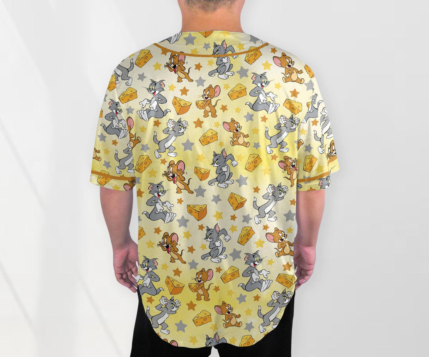Tom And Jerry Jersey Tom And Jerry Shirt Cute Baseball Jersey Shirt Funny Jersey Shirt Tom Shirt Gifts baseball jersey product view 3