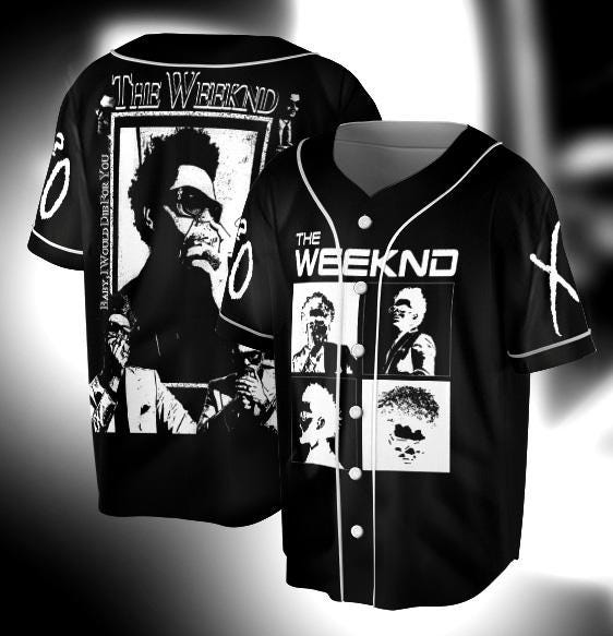 Vintage The Weeknd Baseball Jersey baseball jersey product view 1