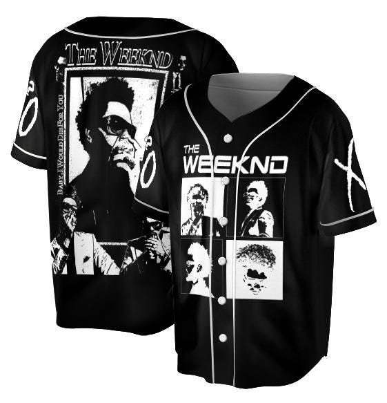 Vintage The Weeknd Baseball Jersey baseball jersey product view 2