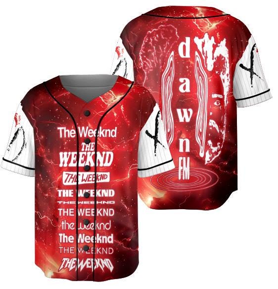 Dawn FM House Of Balloons The Weeknd Baseball Jersey baseball jersey product view 1