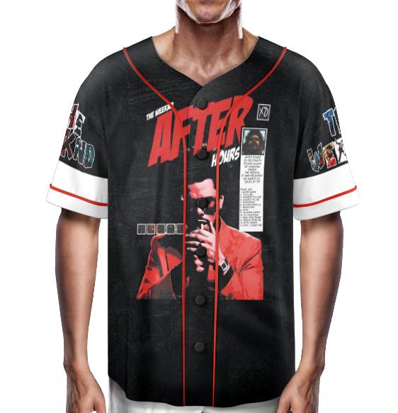 The Weeknd Merch, Dawn Fm Jersey, Starboy Jersey sports jersey product view 1